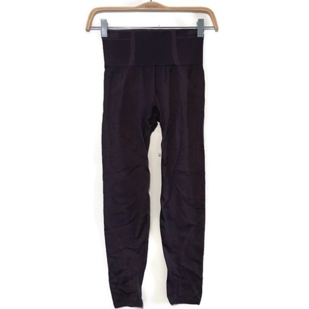 Gymshark Purple Seamless High-Waisted Black Leggings Logo Band Women’s Small